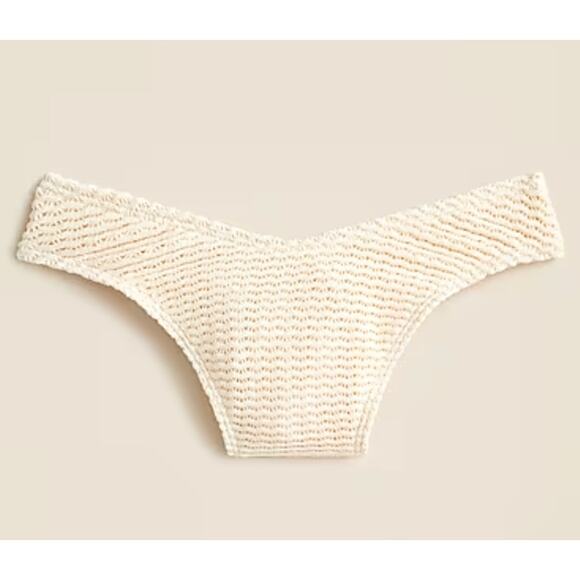 J Crew Sunny Crochet Bikini Bottom M NWT Swim Beach CI289 J.Crew - Picture 3 of 4